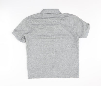 Uniqlo Men's Grey Classic Polo Shirt S