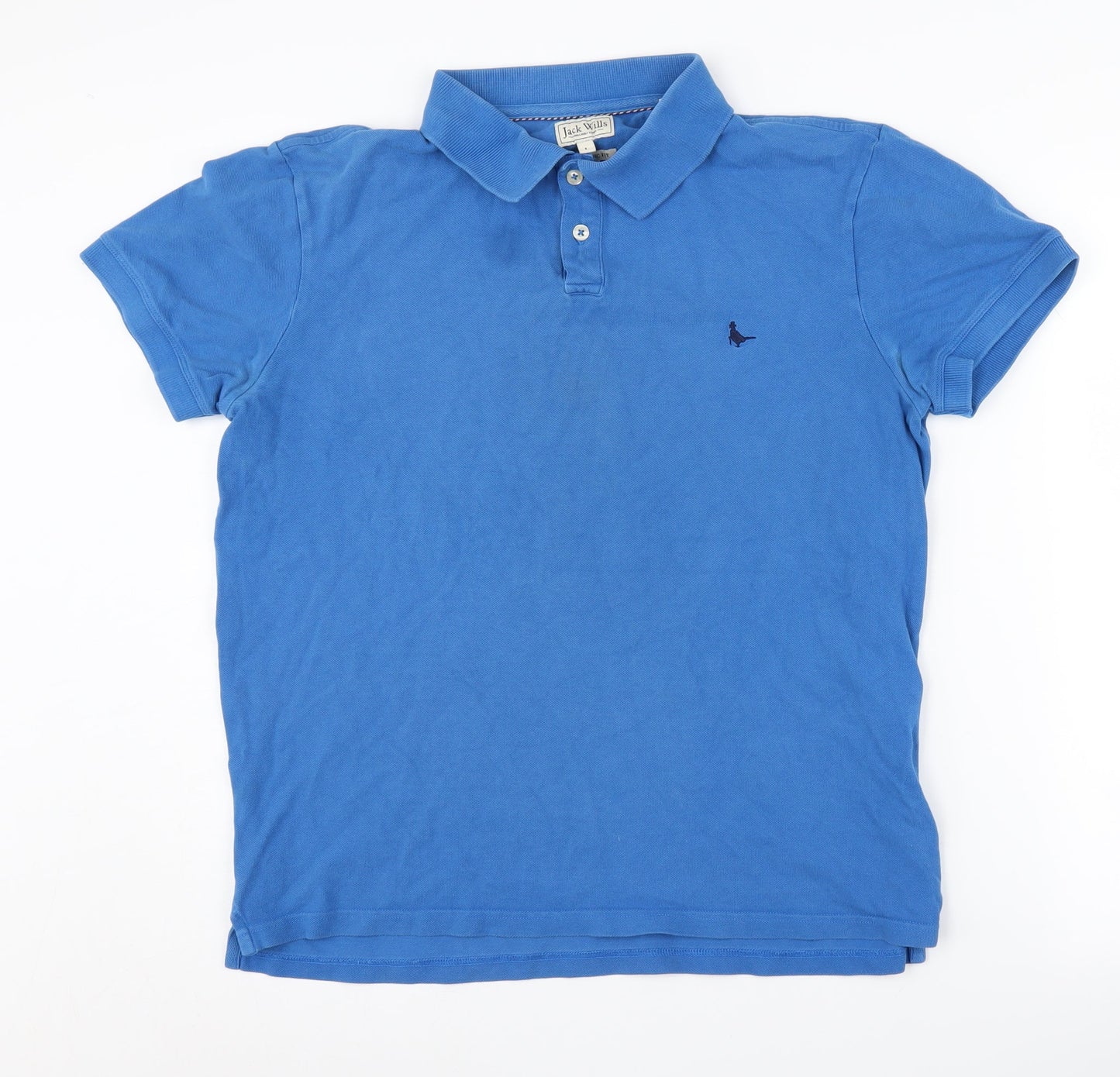 Jack Wills Men's Blue Polo Shirt - Size L, Classic Fit