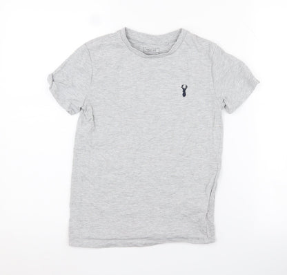 Next Boys' Grey T-Shirt, 8 Years, Short Sleeve, Cotton Blend