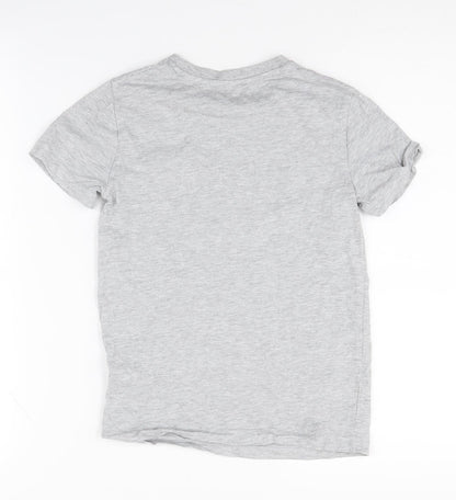 Next Boys' Grey T-Shirt, 8 Years, Short Sleeve, Cotton Blend