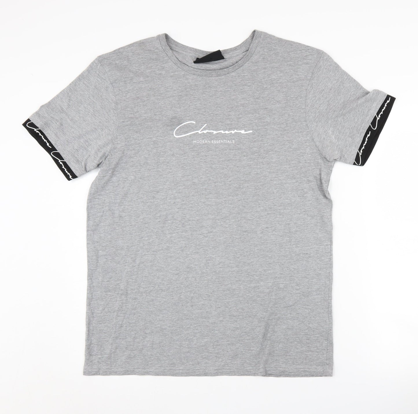 Mens UK Size L Closure London Grey  T-Shirt