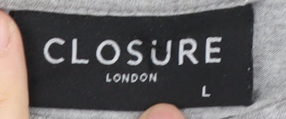 Mens UK Size L Closure London Grey  T-Shirt