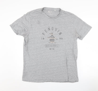 Original Penguin Grey Men's XL Graphic T-Shirt