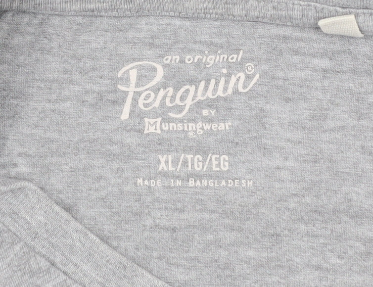 Original Penguin Grey Men's XL Graphic T-Shirt