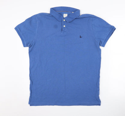 Jack Wills Men's Blue Polo, Size L