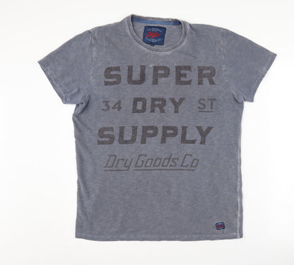 Superdry Men's Grey Graphic Print T-Shirt, S