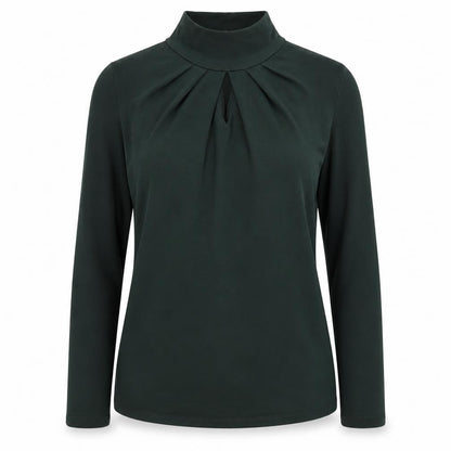 Womens UK Size 8 redherring Green Basic Blouse