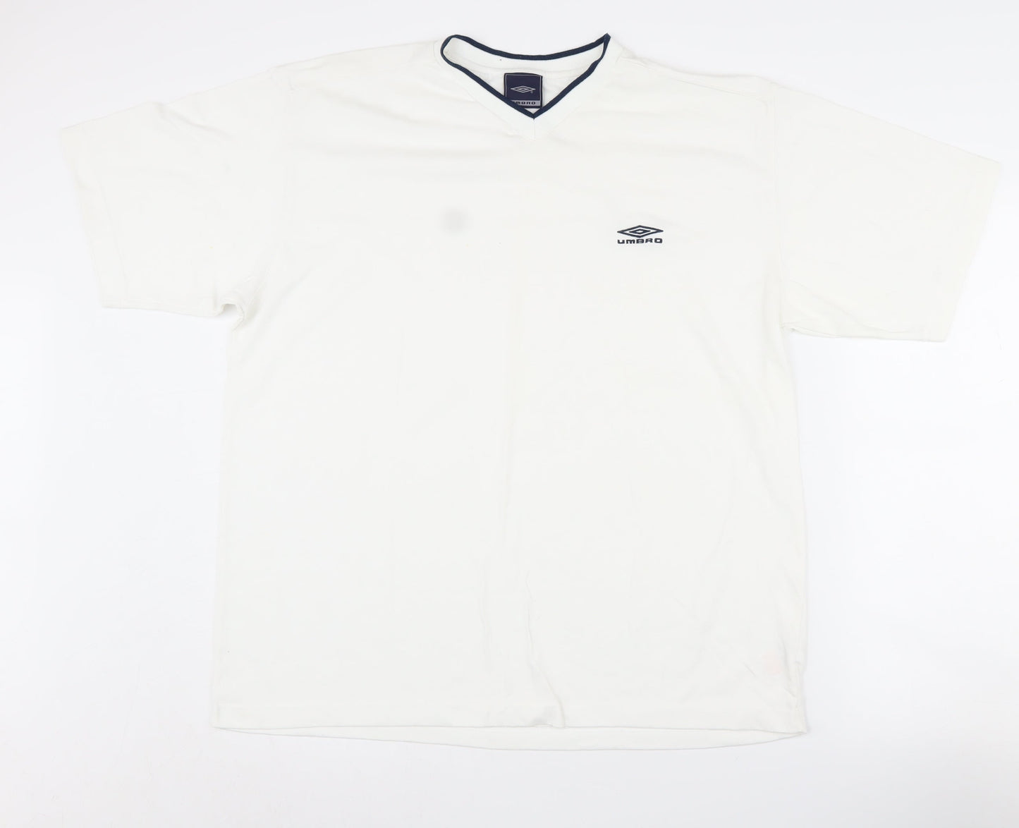 Umbro Men's XL White V-Neck T-Shirt