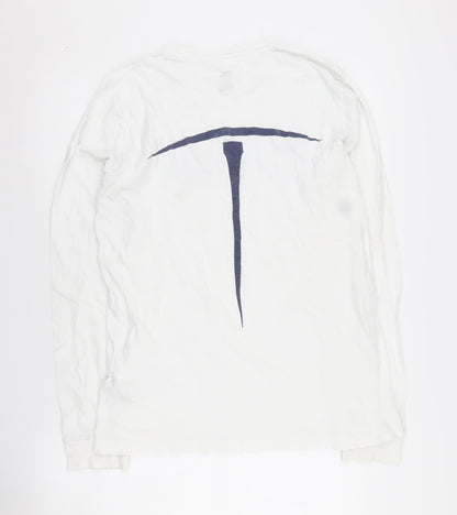Outta Town Men's White Graphic Long Sleeve T-Shirt S