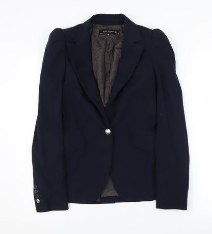 Zara Women's Blue XS Blazer Business Tailored Work Jacket