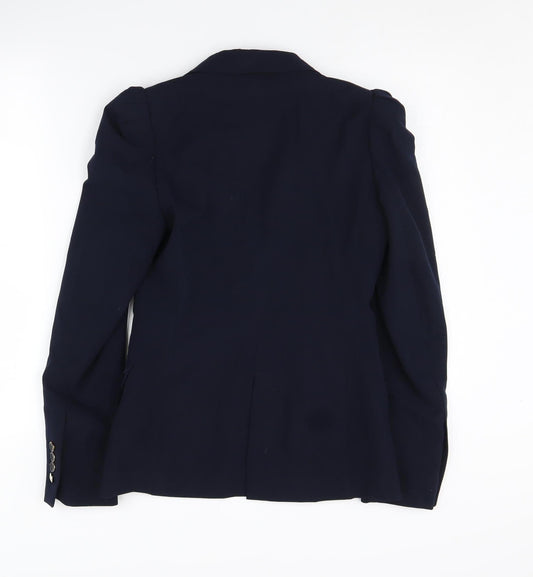 Zara Women's Blue XS Blazer Business Tailored Work Jacket