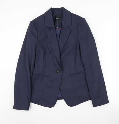 Next Women's Navy Blazer UK 6 Pinstripe Classic