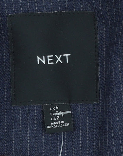 Next Women's Navy Blazer UK 6 Pinstripe Classic
