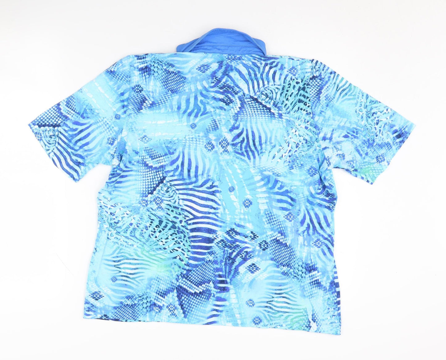 Womens UK Size 16 Rabe Blue Basic Polo