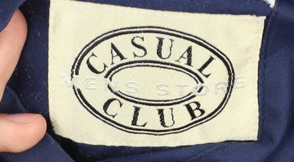 Mens UK Size XL Casual Club Blue Basic Jacket