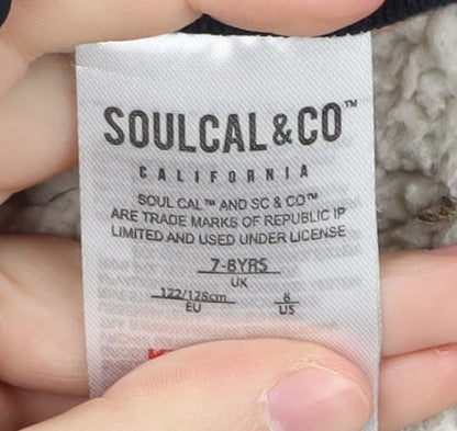 SoulCal & Co Navy Blue Boys Puffer Jacket 7 Years