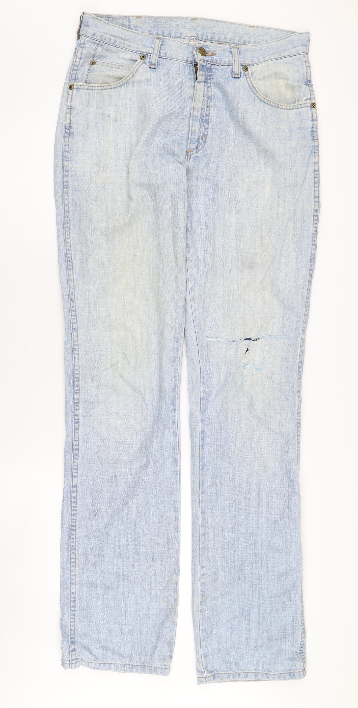 Wrangler Men's Blue Straight Jeans Size 32