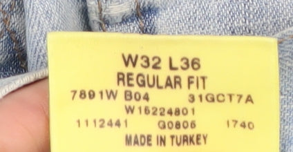 Wrangler Men's Blue Straight Jeans Size 32