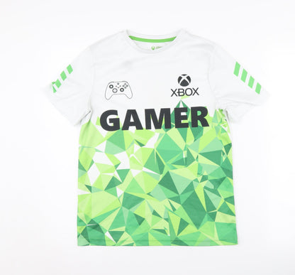 Xbox Boys White & Green Gaming T-Shirt 11-12 Years