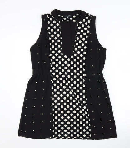 Womens UK Size 14 NEXT Black Jersey Blouse