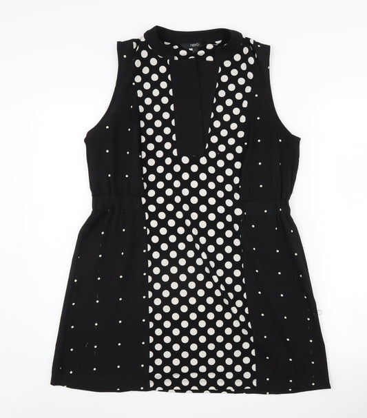 Womens UK Size 14 NEXT Black Jersey Blouse