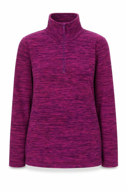 Womens UK Size 12 Mountain Warehouse Purple Henley Sweatshirt