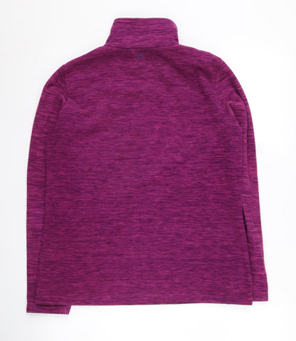 Womens UK Size 12 Mountain Warehouse Purple Henley Sweatshirt