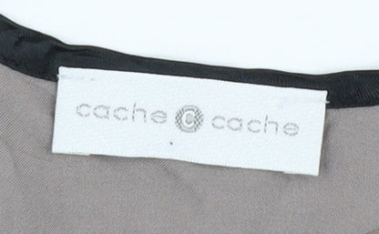 Womens UK Size 1 Cache Cache Grey Tunic Blouse