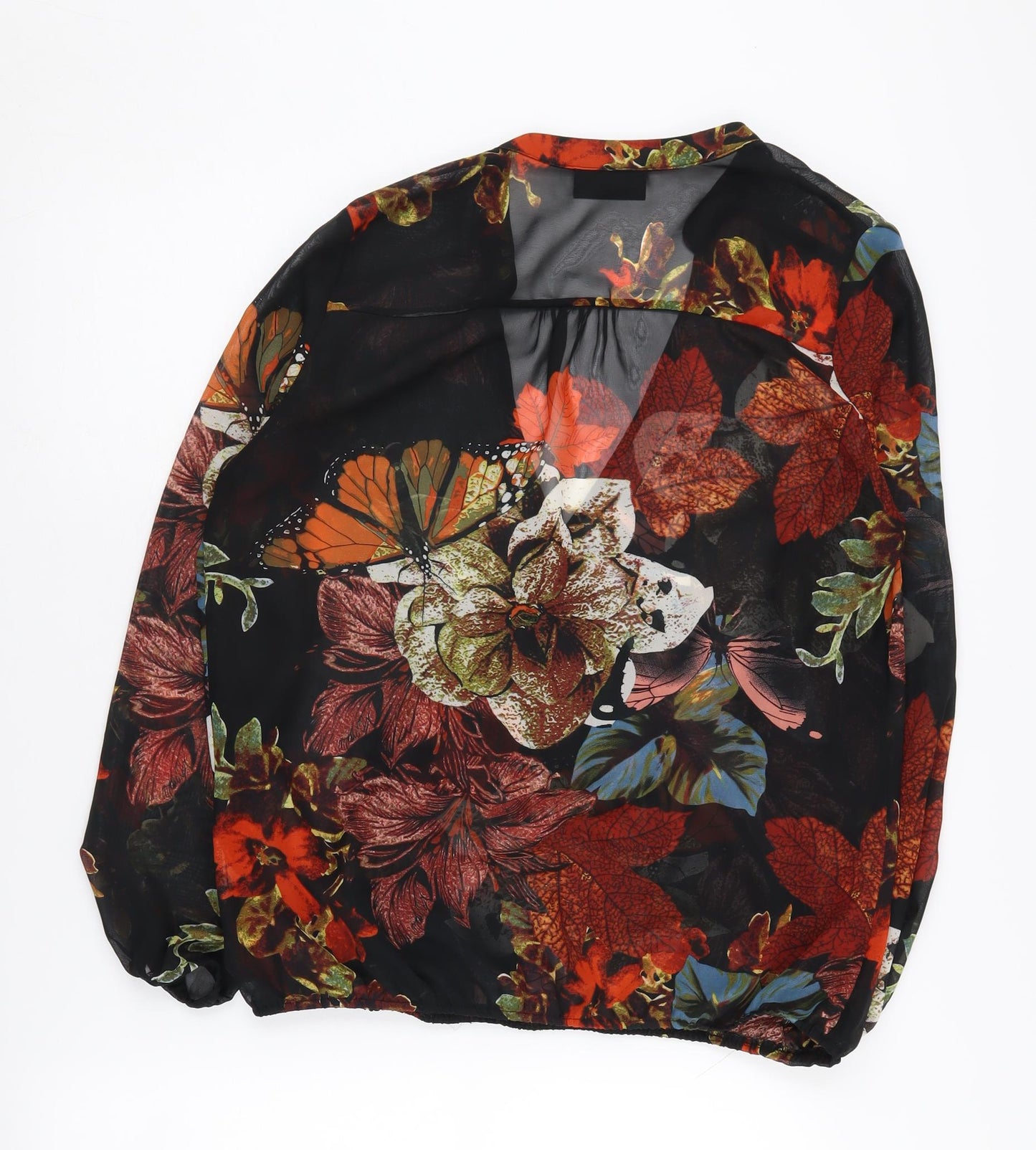 Womens UK Size S Wallis Multicoloured Wrap Blouse