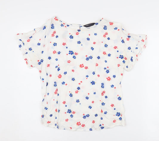 Womens UK Size 6 Marks and Spencer Multicoloured Basic Blouse