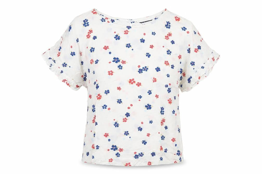 Womens UK Size 6 Marks and Spencer Multicoloured Basic Blouse