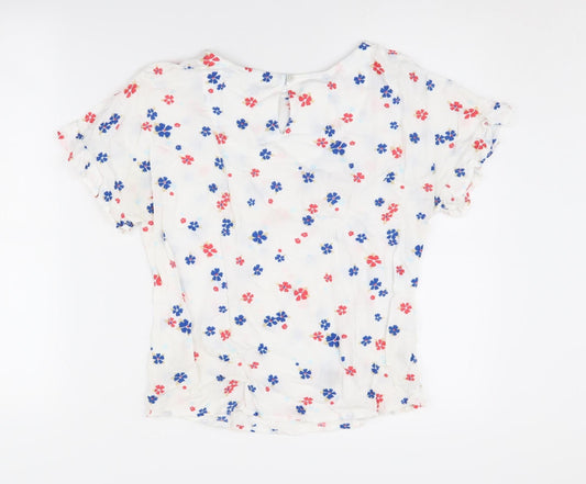Womens UK Size 6 Marks and Spencer Multicoloured Basic Blouse