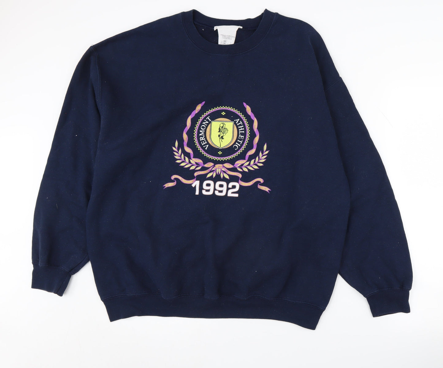 Urban Outfitters Men's Blue Logo Sweatshirt M