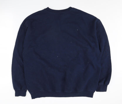 Urban Outfitters Men's Blue Logo Sweatshirt M