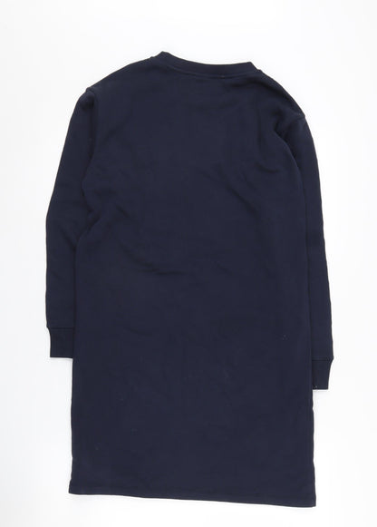 Champion Girls Blue Dress XL Long Sleeve Logo Accent