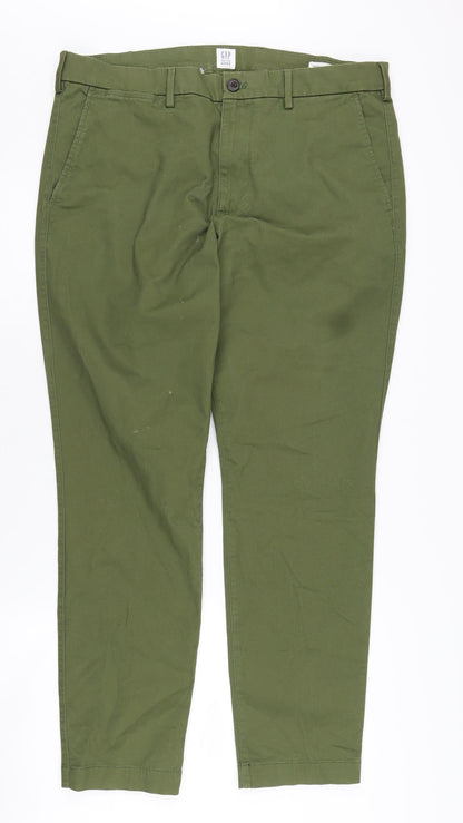 Gap Men's Green Skinny Khakis Size 36