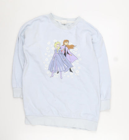 Teens UK Size 8 Disney Blue Pullover Sweatshirt