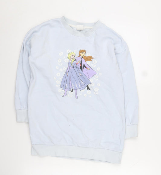 Teens UK Size 8 Disney Blue Pullover Sweatshirt