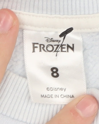 Teens UK Size 8 Disney Blue Pullover Sweatshirt