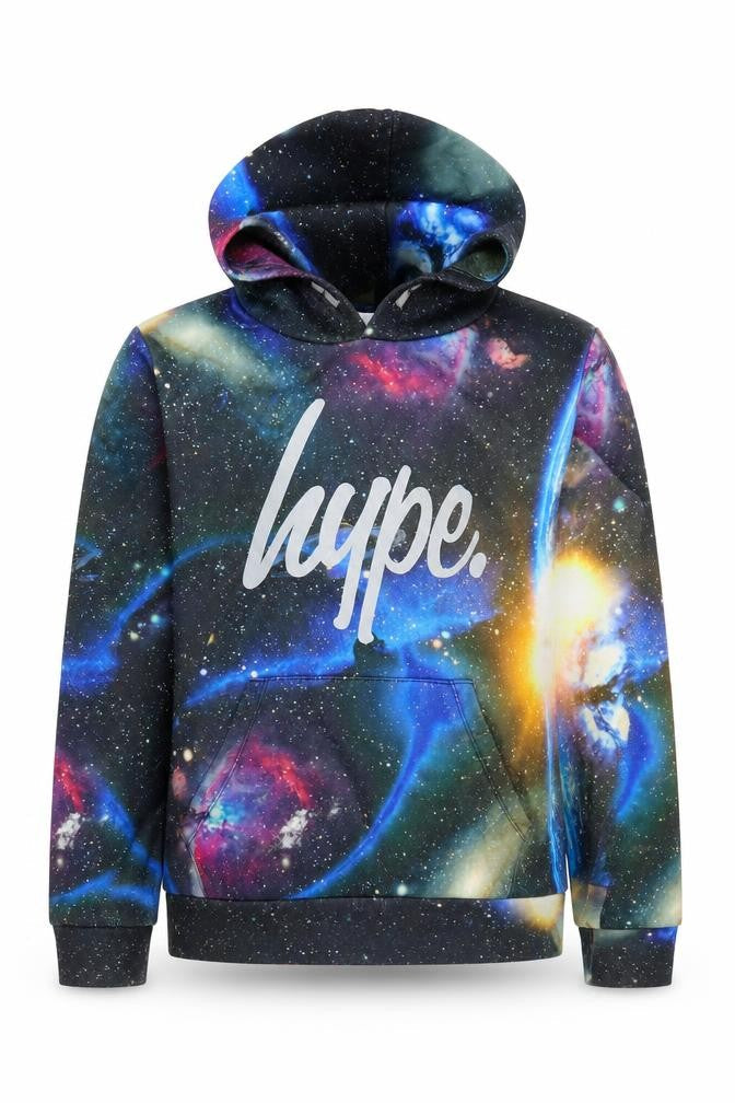 Front view of Hype boys’ multicoloured 14 years pullover hoodie