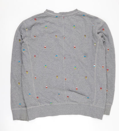 Womens UK Size M French Connection Grey Pullover Sweatshirt