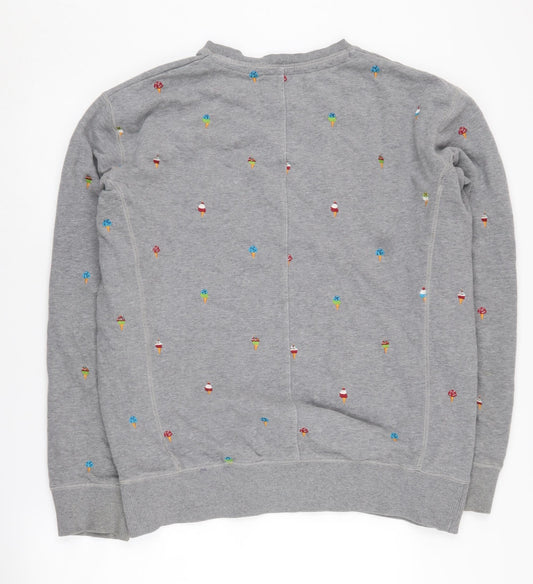 Womens UK Size M French Connection Grey Pullover Sweatshirt