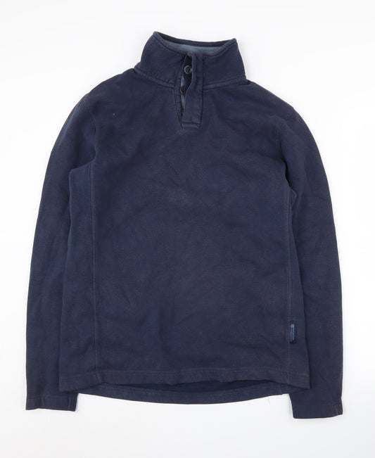 Mens UK Size M Mountain Warehouse Blue Henley Sweatshirt