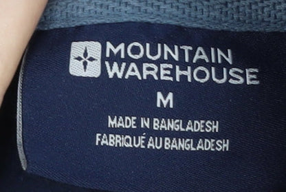 Mens UK Size M Mountain Warehouse Blue Henley Sweatshirt