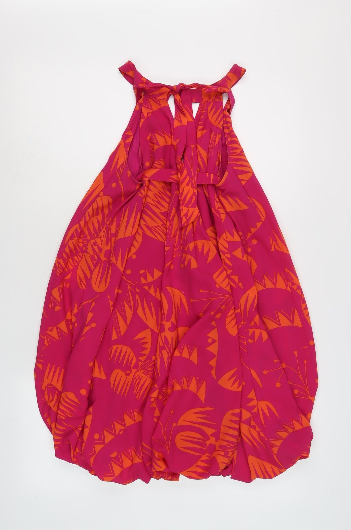 Rene Derhy Women's Pink Halter Sleeveless Dress