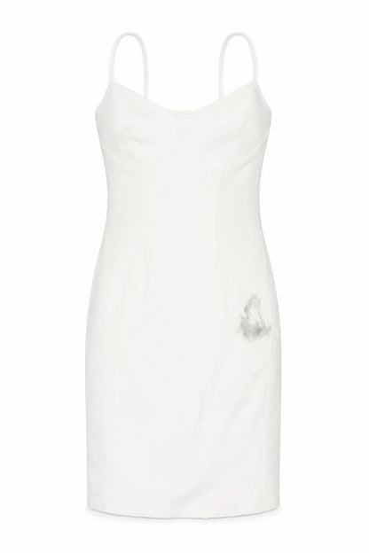 Bershka Women's White Bodycon Mini Dress XS