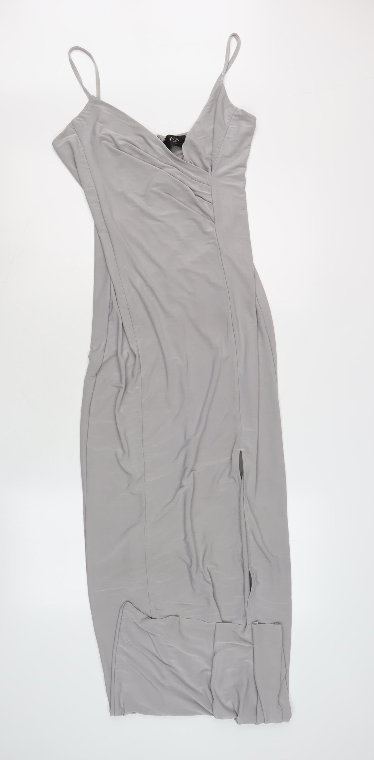AX Paris Women's Grey Bodycon Midi Dress Size 12