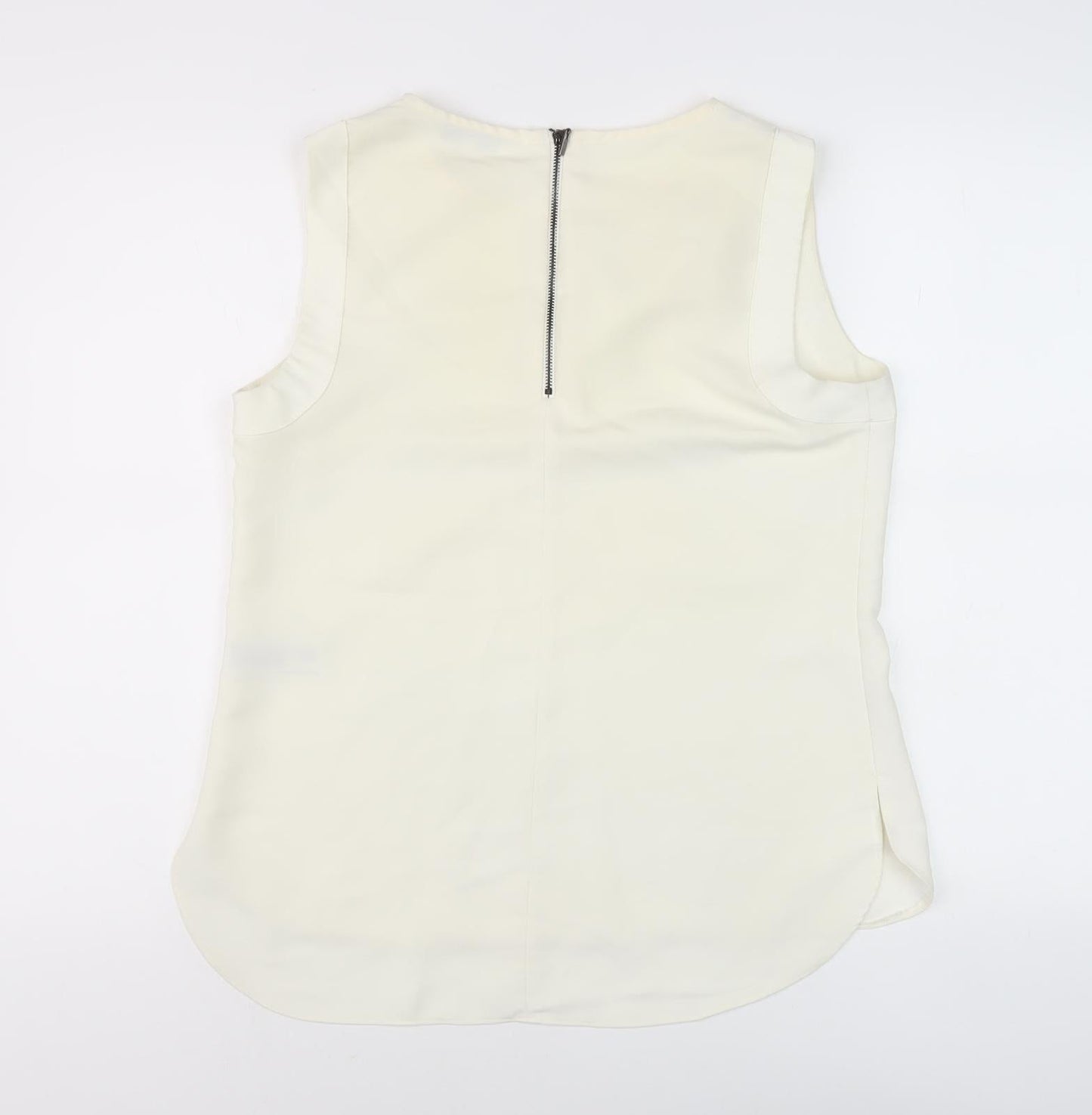 Womens UK Size 12 Debenhams Ivory Basic Blouse