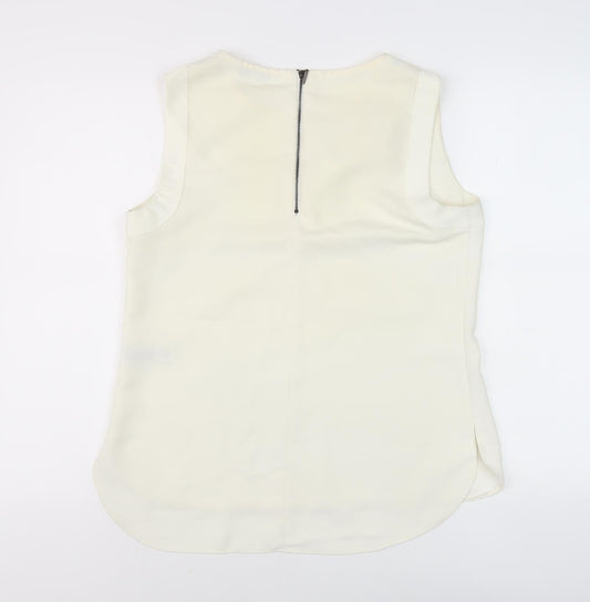 Womens UK Size 12 Debenhams Ivory Basic Blouse