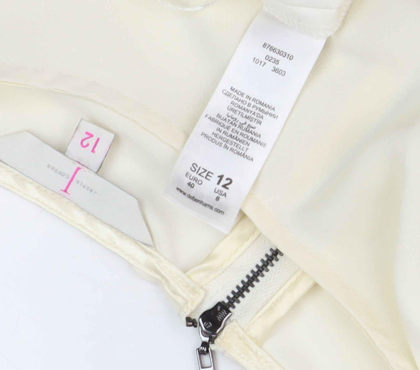 Womens UK Size 12 Debenhams Ivory Basic Blouse